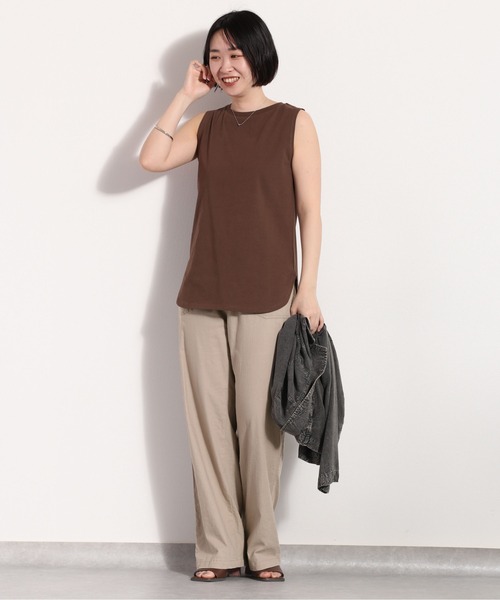 cepo(セポ)の「リネンレーヨン イージーワークパンツ(その他パンツ・レディース・ベージュ/ブラック/オリーブ・S/M/L)」の6枚目の写真
