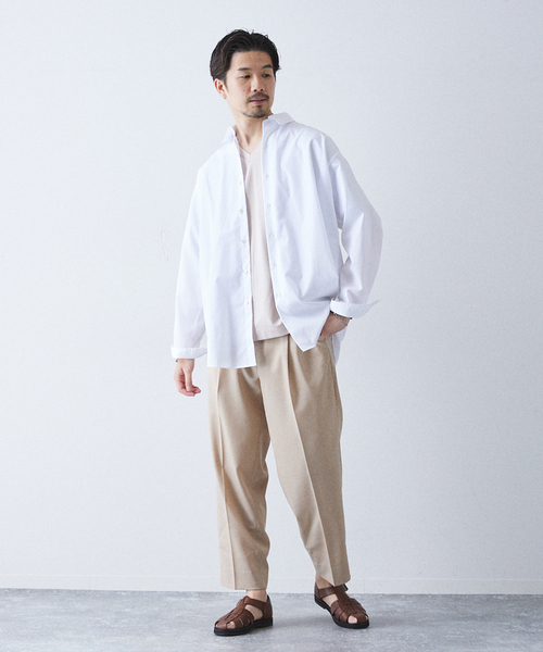 417 EDIFICE(フォーワンセブンエディフィス)の「【Made in Japan】コンパクトポンチ S/S Vネック(Tシャツ/カットソー・メンズ・ホワイト/ブラック/グレー/ブラック系その他・SMALL/MEDIUM/LARGE)」の11枚目の写真