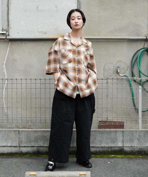 Air Tokyo（エアートウキョー）の「ブロード オンブレチェック オープンカラー シャツ <セレクトアイテム>（シャツ/ブラウス・メンズ・ブラック系その他/ブラウン系その他/ブルー系その他・LARGE/X-LARGE）」の15枚目の写真