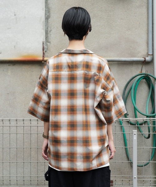 Air Tokyo（エアートウキョー）の「ブロード オンブレチェック オープンカラー シャツ <セレクトアイテム>（シャツ/ブラウス・メンズ・ブラック系その他/ブラウン系その他/ブルー系その他・LARGE/X-LARGE）」の18枚目の写真