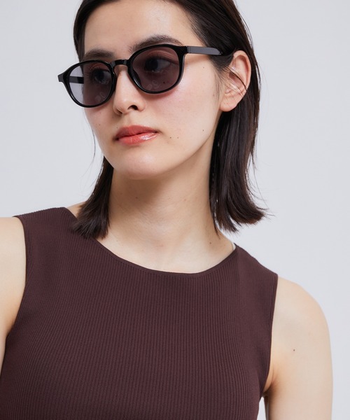 ROPE'(ロペ)の「ウェリントンUVカットサングラス(サングラス・レディース・ブラウン/ブラック・FREE)」の2枚目の写真