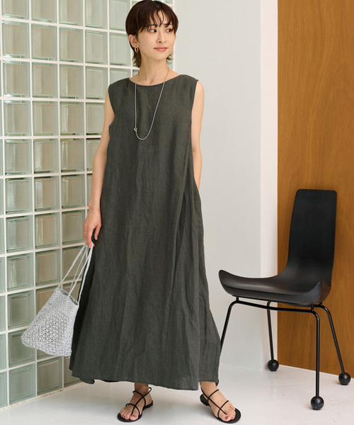 Journal Standard relume リネンワンピ　38 JOURNAL STANDARD relume ワンピース リネンコットンラグラン