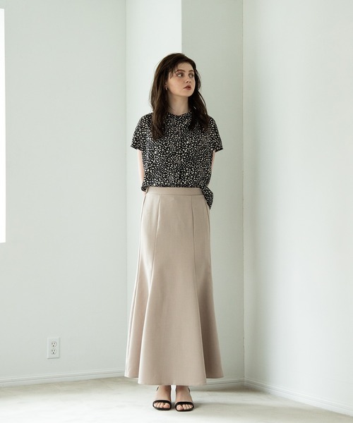 aity（アイティ）の「ロングフレアスカート（スカート・レディース・ブラック/アイボリー/ブラウン/グレイッシュベージュ・M）」の19枚目の写真