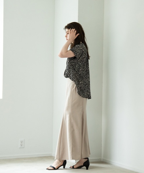 aity（アイティ）の「ロングフレアスカート（スカート・レディース・ブラック/アイボリー/ブラウン/グレイッシュベージュ・M）」の21枚目の写真