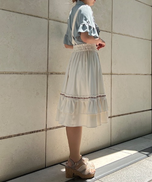 axes femme（アクシーズファム）の「サス付フリルスカート（スカート・レディース・ホワイト/ネイビー/グリーン・FREE）」の22枚目の写真