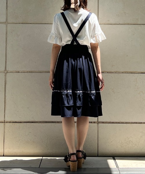 axes femme（アクシーズファム）の「サス付フリルスカート（スカート・レディース・ホワイト/ネイビー/グリーン・FREE）」の13枚目の写真