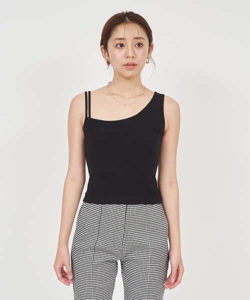 ROYAL PARTY(ロイヤルパーティー)の「2wayアシメレイヤードトップス(Tシャツ/カットソー・レディース・ブラック/ベージュ/ブルー・FREE)」の21枚目の写真