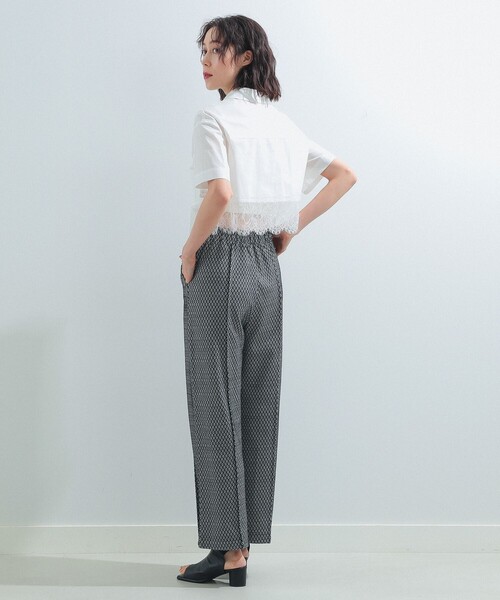 Ray BEAMS（レイビームス）の「Ray BEAMS / スソ レース クロップド シャツ（シャツ/ブラウス・レディース・サックスブルー/ホワイト・ONE SIZE）」の7枚目の写真