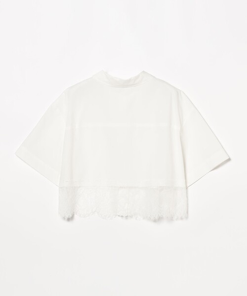 Ray BEAMS（レイビームス）の「Ray BEAMS / スソ レース クロップド シャツ（シャツ/ブラウス・レディース・サックスブルー/ホワイト・ONE SIZE）」の17枚目の写真