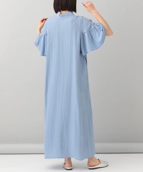 e/rm（イーアールエム）の「【e/rm】ギャザーケープドレス（ワンピース・レディース・ブラック/ブルー系その他3・FREE）」の10枚目の写真