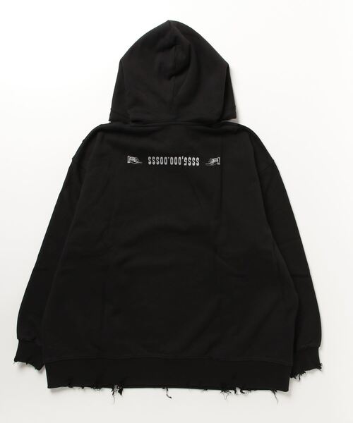 JNBY（ジェーエヌビーワイ）の「Oversized Wanted Rabbit Hooded Sweatshirt（パーカー・レディース・グレー系その他5/パープル系その他3/ブラック系その他・38/40）」の14枚目の写真