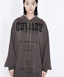 Oversized Wanted Rabbit Hooded Sweatshirt