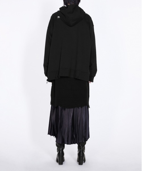 JNBY（ジェーエヌビーワイ）の「Oversized Wanted Rabbit Hooded Sweatshirt（パーカー・レディース・グレー系その他5/パープル系その他3/ブラック系その他・38/40）」の4枚目の写真