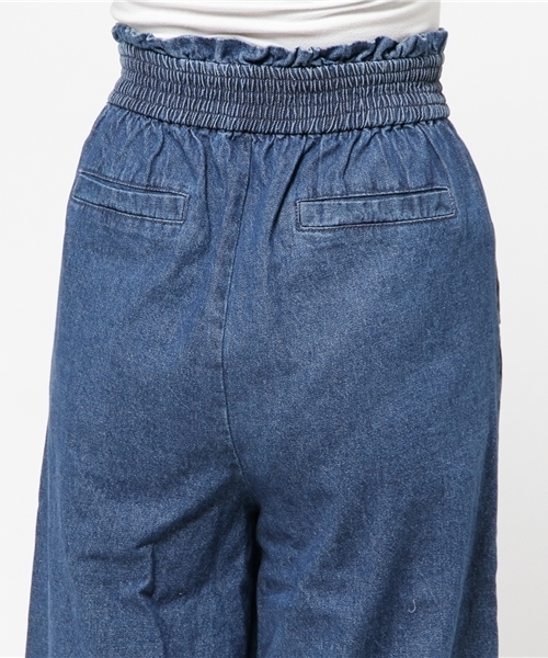 Kastane（カスタネ）の「【Kastane】デニムフリンジガウチョパンツ（デニムパンツ・レディース・ブルー/オフホワイト・FREE）」の10枚目の写真