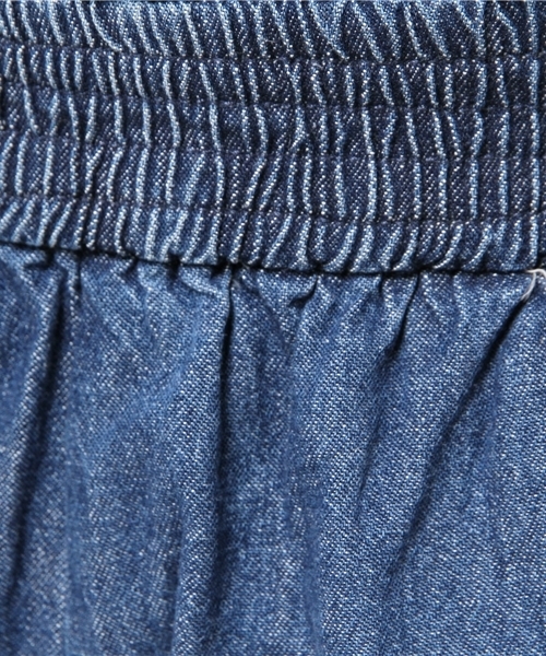 Kastane（カスタネ）の「【Kastane】デニムフリンジガウチョパンツ（デニムパンツ・レディース・ブルー/オフホワイト・FREE）」の5枚目の写真