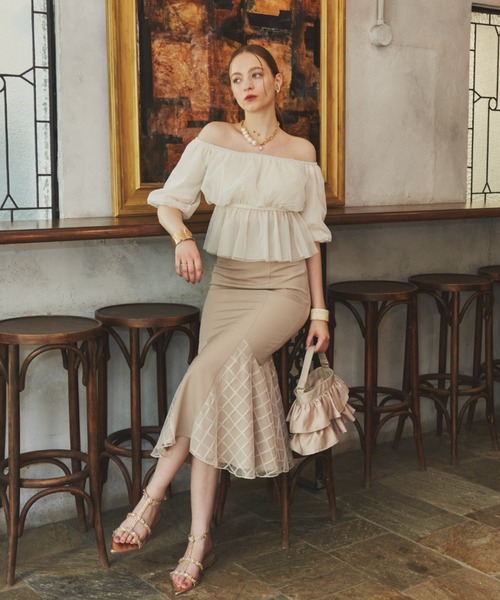 VIOLETTA（ヴィオレッタ）の「ティアードフリルハンドバッグ（ハンドバッグ・レディース・ホワイト/ベージュ/ブラック・FREE）」の21枚目の写真