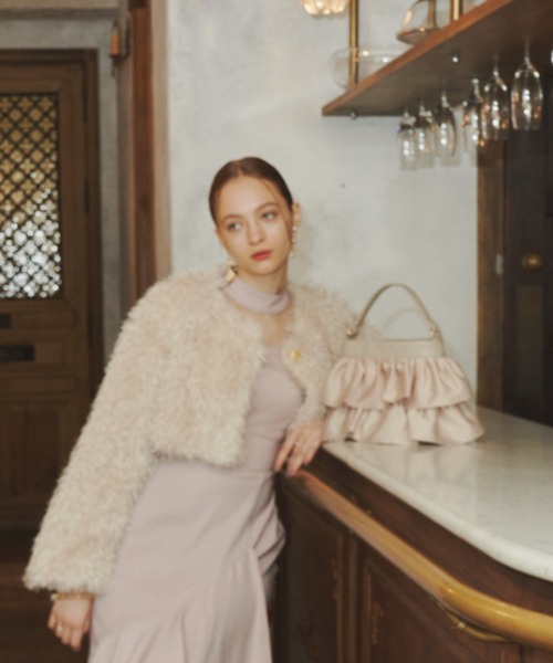 VIOLETTA（ヴィオレッタ）の「ティアードフリルハンドバッグ（ハンドバッグ・レディース・ホワイト/ベージュ/ブラック・FREE）」の20枚目の写真