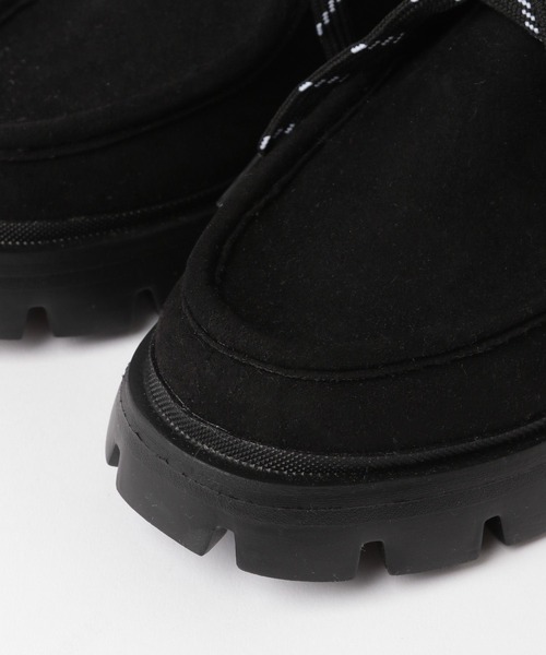 niko and...(ニコアンド)の「オリジナル厚底モカシンシューズ(モカシン/デッキシューズ・レディース・キャメル/ブラック・MEDIUM/LARGE)」の17枚目の写真