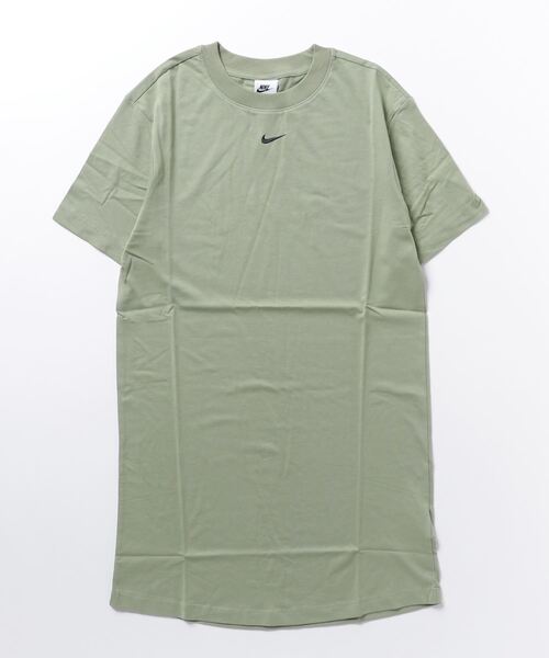 NIKE(ナイキ)の「ナイキ NIKE ナイキ NSW エッセンシャル S/S Tシャツ ドレス(ワンピース・レディース・グリーン/ブラック・XL/S/L/M)」の2枚目の写真