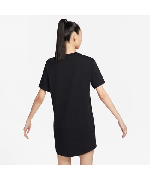 NIKE(ナイキ)の「ナイキ NIKE ナイキ NSW エッセンシャル S/S Tシャツ ドレス(ワンピース・レディース・グリーン/ブラック・XL/S/L/M)」の4枚目の写真