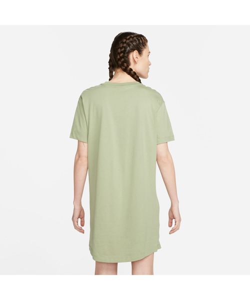 NIKE(ナイキ)の「ナイキ NIKE ナイキ NSW エッセンシャル S/S Tシャツ ドレス(ワンピース・レディース・グリーン/ブラック・XL/S/L/M)」の7枚目の写真