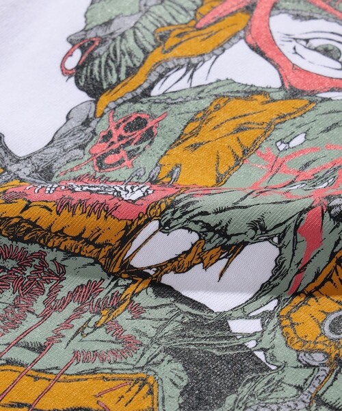 BEAMS T(ビームスティー)の「Dwiky KA × sabukaru online × BEAMS T / T‐shirt(Tシャツ/カットソー・メンズ・ホワイト・SMALL/LARGE/X-LARGE/MEDIUM)」の7枚目の写真