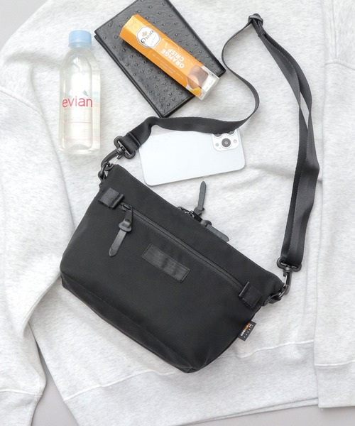 WILDERNESS EXPERIENCE（ウィルダネスエクスペリエンス）の「日本製 CORDURAナイロン ショルダーバッグ（ショルダーバッグ・メンズ・ブラック・FREE）」の14枚目の写真