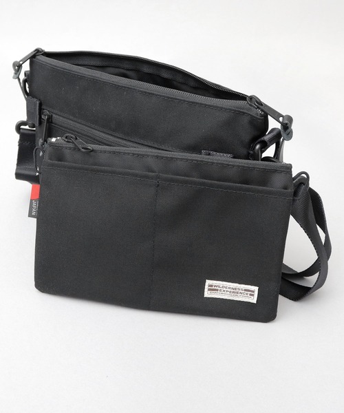 WILDERNESS EXPERIENCE（ウィルダネスエクスペリエンス）の「日本製 CORDURAナイロン ショルダーバッグ（ショルダーバッグ・メンズ・ブラック・FREE）」の17枚目の写真