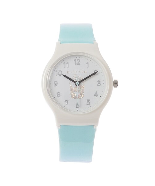 PINK-latte(ピンクラテ)の「◆ドリンクデザインプラウォッチ(アナログ腕時計・キッズ・ライトパープル/ブラック/ライトブルー・00)」の3枚目の写真