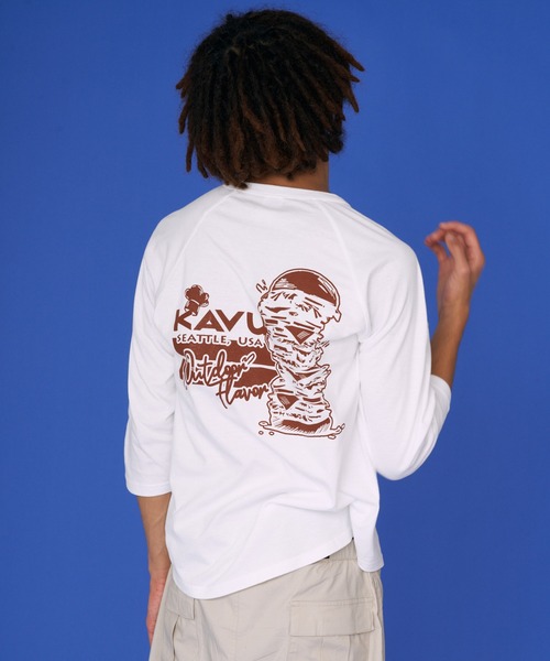 KAVU（カブー）の「【Limited】KAVU/カブー Burger Baseball Tee/バーガーベースボールティー（Tシャツ/カットソー・メンズ・ホワイト・X-LARGE/LARGE）」の7枚目の写真