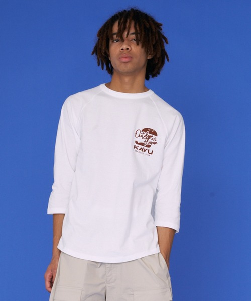 KAVU（カブー）の「【Limited】KAVU/カブー Burger Baseball Tee/バーガーベースボールティー（Tシャツ/カットソー・メンズ・ホワイト・X-LARGE/LARGE）」の6枚目の写真