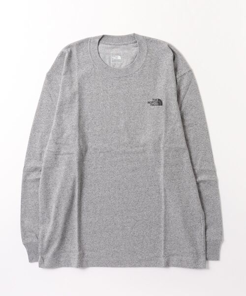 THE NORTH FACE(ザノースフェイス)の「ザ ノース フェイス THE NORTH FACE L/S Back Square Logo Tee_ロングスリーブバックスクエアロゴティー(Tシャツ/カットソー・メンズ・グレー/ブラック/ホワイト/ピンク/サックスブルー・XL/M/S/SS/L/2XL)」の3枚目の写真