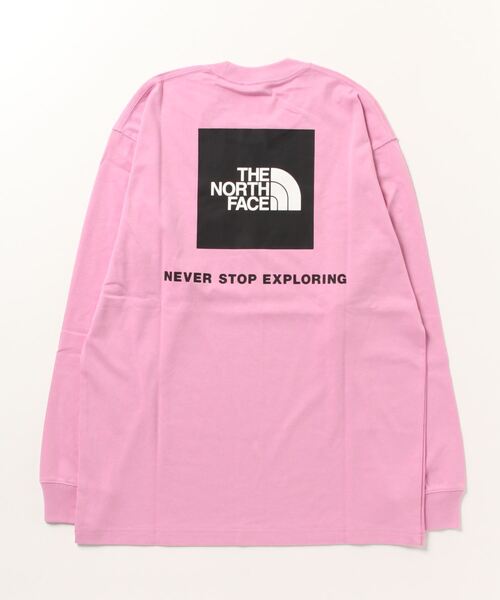 THE NORTH FACE(ザノースフェイス)の「ザ ノース フェイス THE NORTH FACE L/S Back Square Logo Tee_ロングスリーブバックスクエアロゴティー(Tシャツ/カットソー・メンズ・グレー/ブラック/ホワイト/ピンク/サックスブルー・XL/M/S/SS/L/2XL)」の6枚目の写真