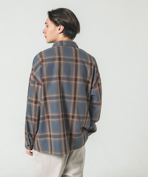 coca(coca)(コカ)の「メンズネルタータンチェック刺繍シャツ(シャツ/ブラウス・メンズ・ブルー・XL/L/M)」の4枚目の写真