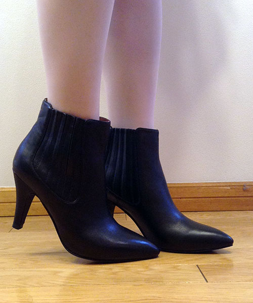 新品jeffrey campbell ポインテッドトゥブーティ ブラック37 ポインテッドトゥショートブーツ（ブーツ）｜Jeffrey Campbell
