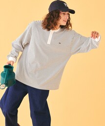 TOWNCRAFT | TOWN CRAFT/タウンクラフト 別注 ピンボーダーロングスリーブ ヘンリーネックTシャツ(Tシャツ/カットソー)