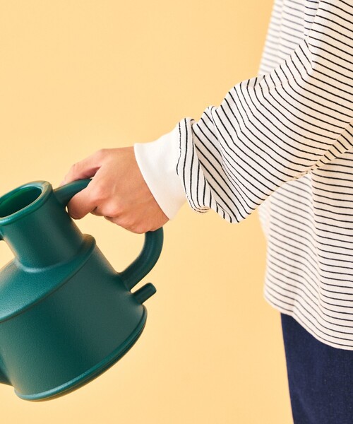 TOWNCRAFT(タウンクラフト)の「TOWN CRAFT/タウンクラフト 別注 ピンボーダーロングスリーブ ヘンリーネックTシャツ(Tシャツ/カットソー・メンズ・ベージュ/ホワイト/グリーン/ブラック・MEDIUM/LARGE)」の15枚目の写真