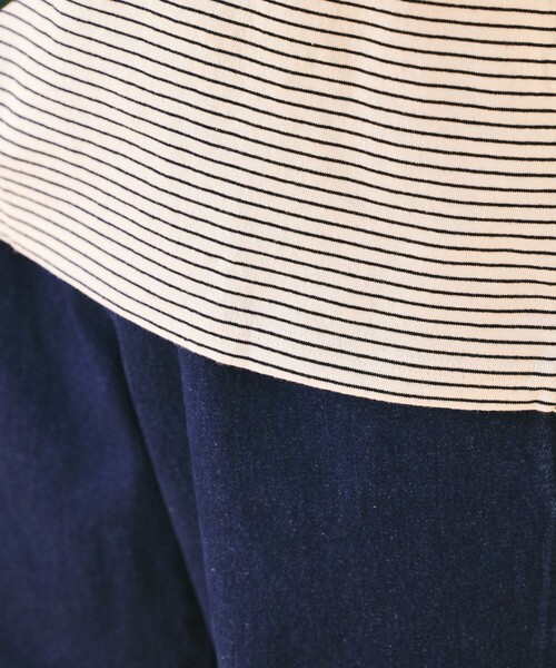 TOWNCRAFT(タウンクラフト)の「TOWN CRAFT/タウンクラフト 別注 ピンボーダーロングスリーブ ヘンリーネックTシャツ(Tシャツ/カットソー・メンズ・ベージュ/ホワイト/グリーン/ブラック・MEDIUM/LARGE)」の16枚目の写真