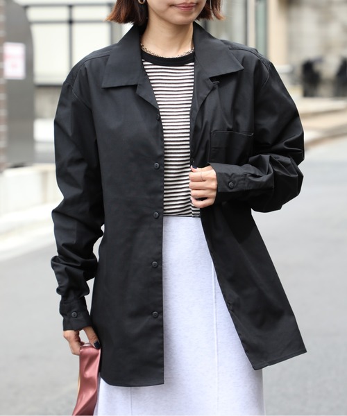 セール】【United Athle】T/C オープンカラー ロングスリーブ シャツ