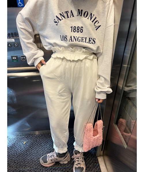 ウエストフリルスウェットパンツ ウエストフリルスウェットパンツ – GIRLS CRUSH
