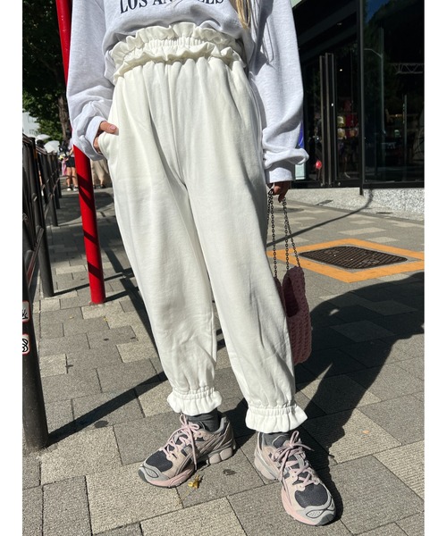 WC（ダブル シー）の「フリルスウェットパンツ（スウェットパンツ・レディース・ブラック/ホワイト/グレー・FREE）」の18枚目の写真