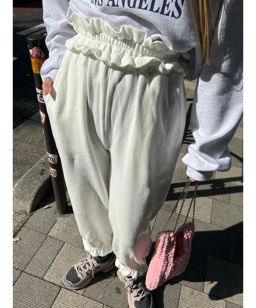 WC（ダブル シー）の「フリルスウェットパンツ（スウェットパンツ・レディース・ブラック/ホワイト/グレー・FREE）」の22枚目の写真
