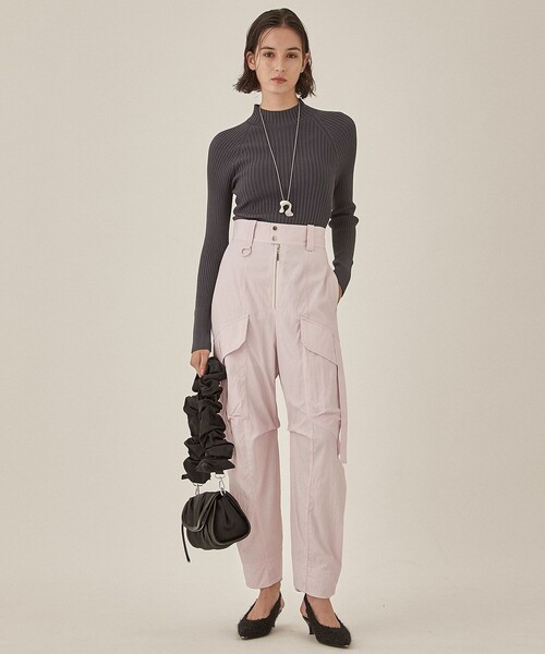 PUBLIC TOKYO（パブリックトウキョウ）の「ホールガーメントリブニット（ニット/セーター・レディース・グレー/アイボリー/グリーン/ブラック・FREE）」の17枚目の写真