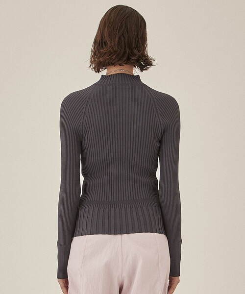 PUBLIC TOKYO（パブリックトウキョウ）の「ホールガーメントリブニット（ニット/セーター・レディース・グレー/アイボリー/グリーン/ブラック・FREE）」の20枚目の写真