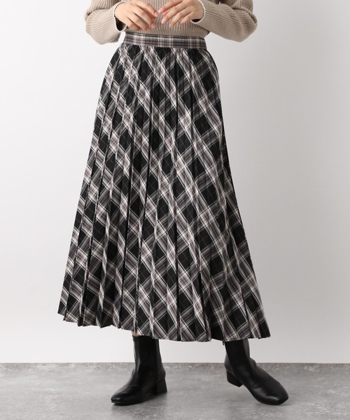 GLOBAL WORK(グローバルワーク)の「お手入れらくらくプリーツスカート/906755(スカート・レディース・ブラック/カーキ/グレー系その他/ブラック系その他/ネイビー系/モカ・SHORT/FREE)」の3枚目の写真