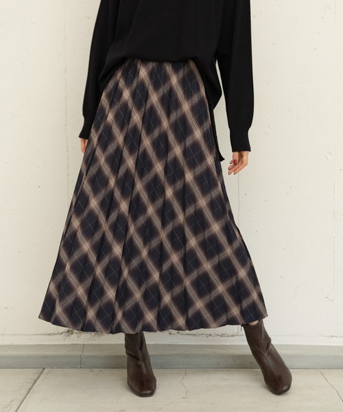 GLOBAL WORK お手入れらくらくプリーツスカート ブラック レギュラー GLOBAL WORK スカート お手入れらくらくプリーツスカート/906755