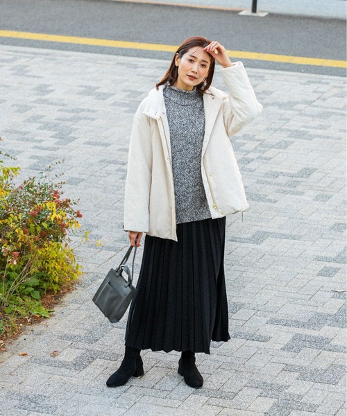 GLOBAL WORK お手入れらくらくプリーツスカート ブラック レギュラー GLOBAL WORK スカート お手入れらくらくプリーツスカート/906755