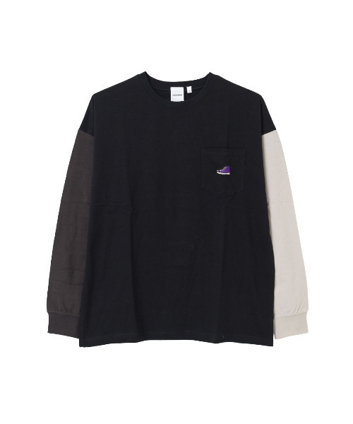 CONVERSE(コンバース)の「CONVERSE 別注ポケット付きロングTシャツ(Tシャツ/カットソー・キッズ・オフホワイト/チャコールグレー/ブラック・130/140/150/160)」の10枚目の写真