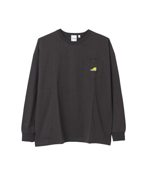 CONVERSE(コンバース)の「CONVERSE 別注ポケット付きロングTシャツ(Tシャツ/カットソー・キッズ・オフホワイト/チャコールグレー/ブラック・130/140/150/160)」の12枚目の写真