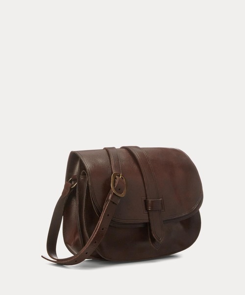 RRL ダブルアールエル オールレザー ショルダーバッグ 本革 レザー クロスボディ バッグ（ショルダーバッグ）｜RRL（ダブル アール